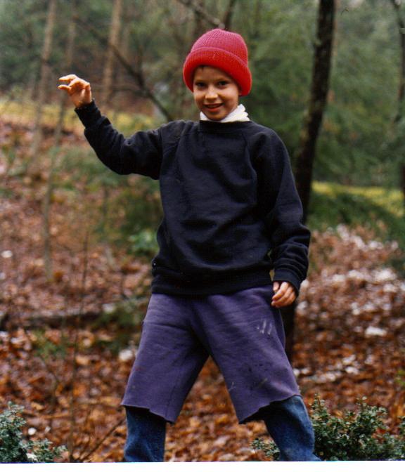 Lucas in woods 1990